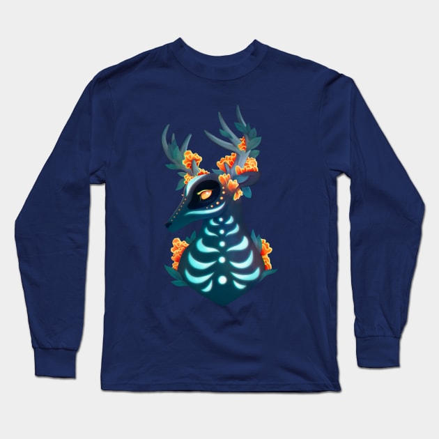 Venado - Día de muertos Long Sleeve T-Shirt by Blanquiurris